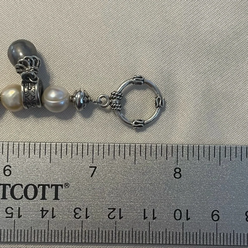 🦋SOLD 🦋 Silpada Gray and Pink Freshwater Pearl Sterling Silver Bracelet B0986 - Picture 16 of 16